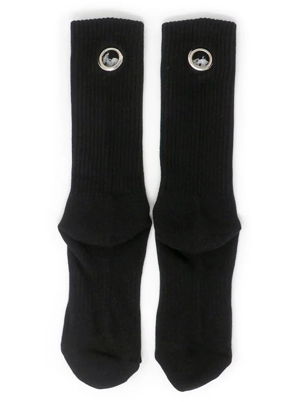 ANY7 GROMMET SPORT SOCK - Black